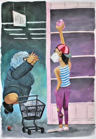 Pandemiezyklus - Kampf um die letzte Klopapierrolle